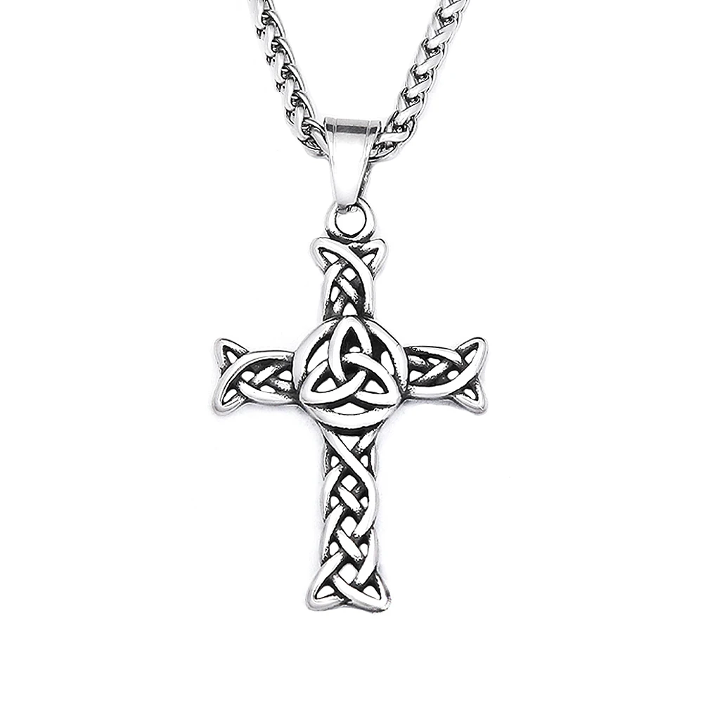 Celtic knot cross pendant