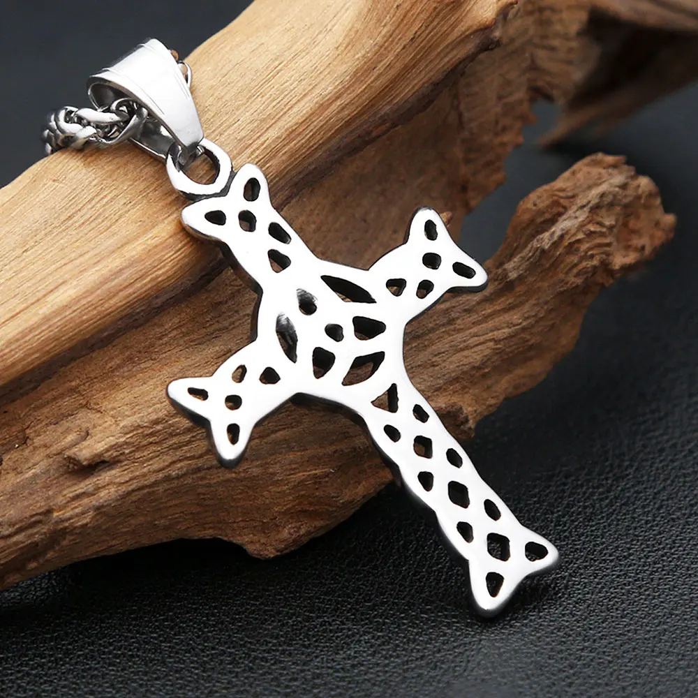 Celtic knot cross pendant