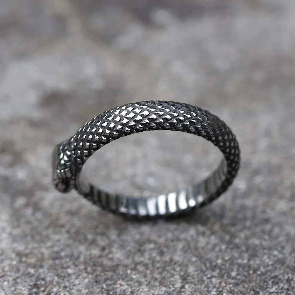 Coiled snake ring