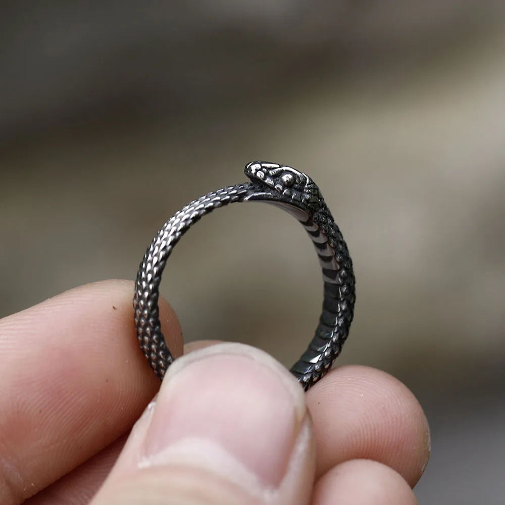 Coiled snake ring