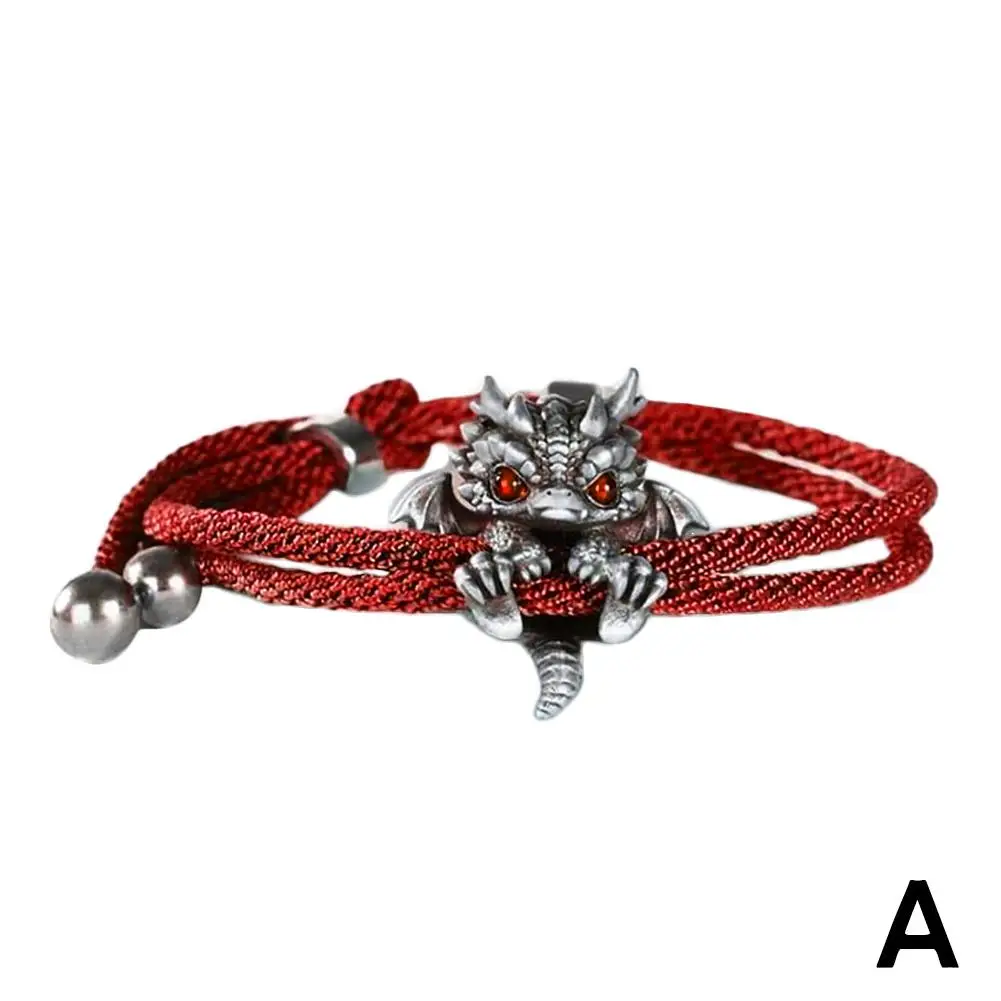 Dragon red cord bracelet
