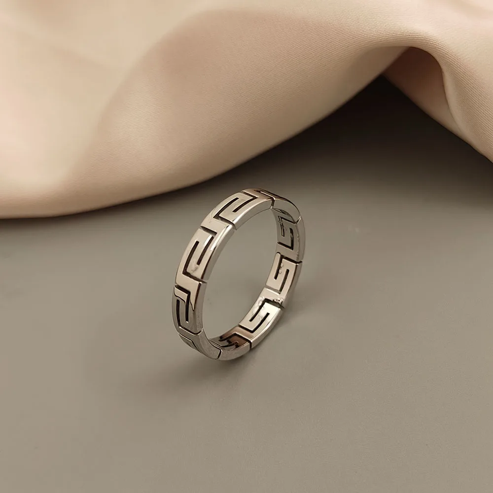 Greek key ring