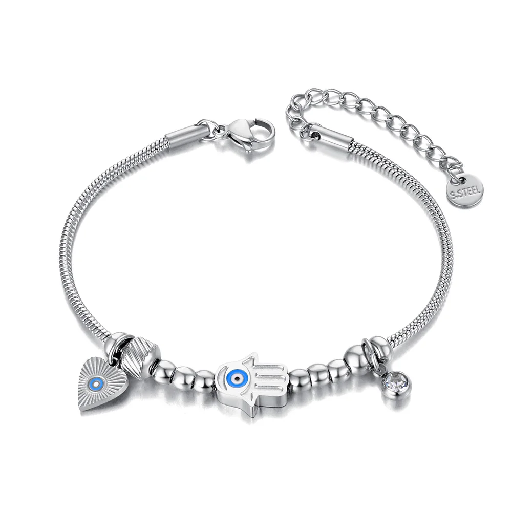 Hamsa charm bracelet
