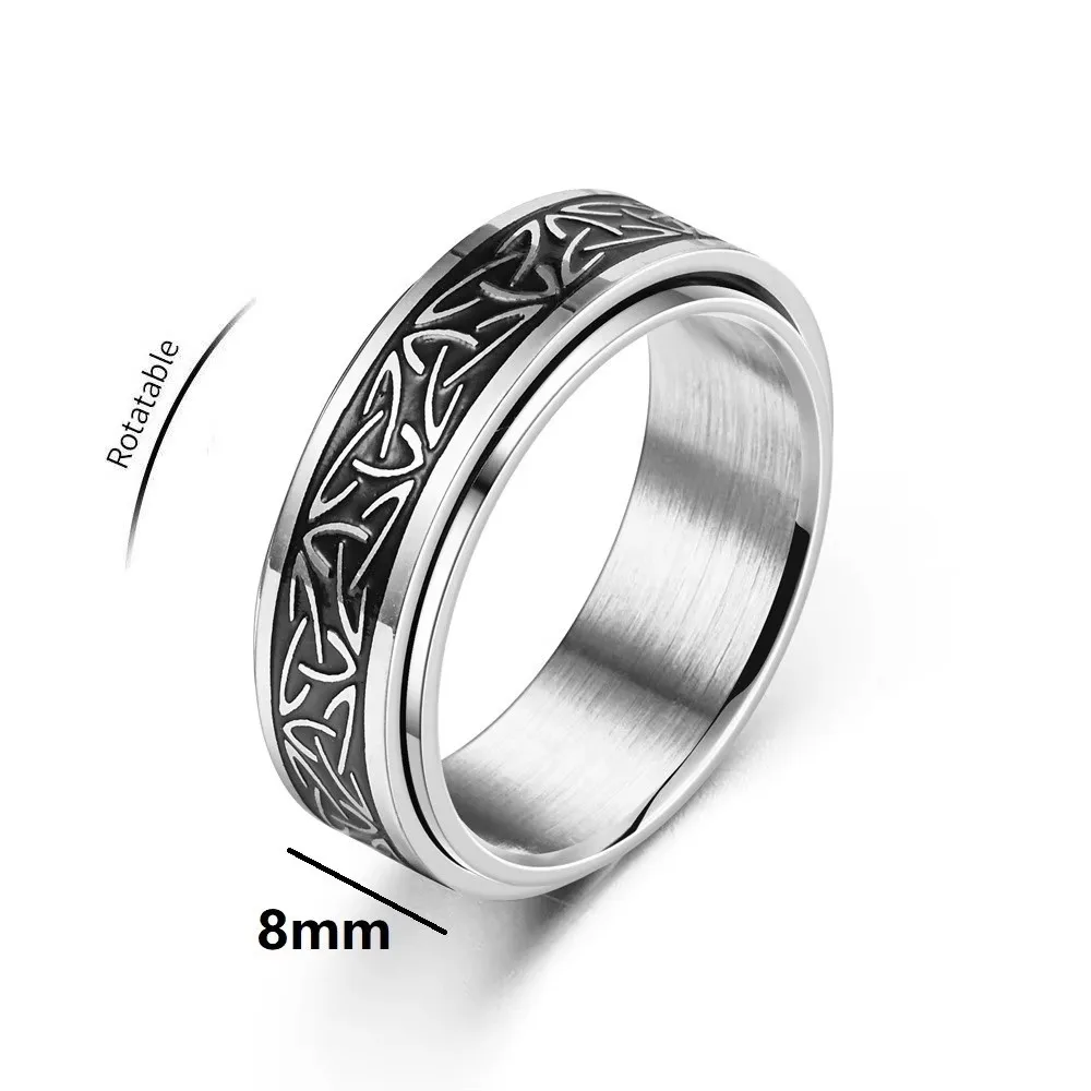 Knotwork spinner ring