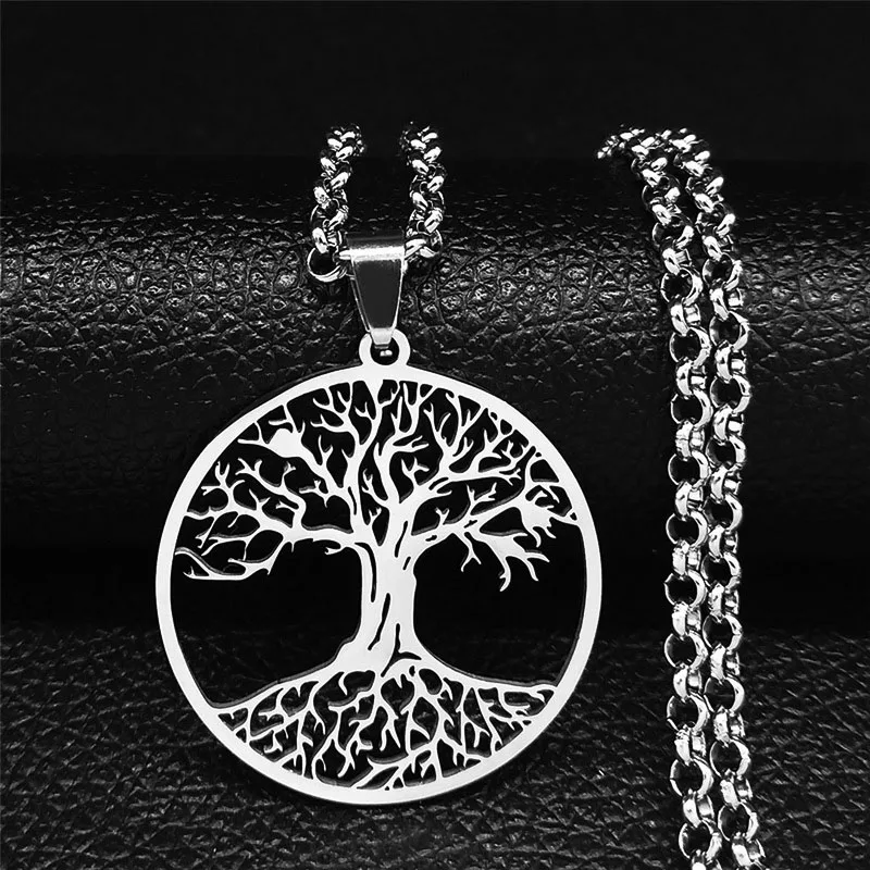 Large tree of life disc pendant