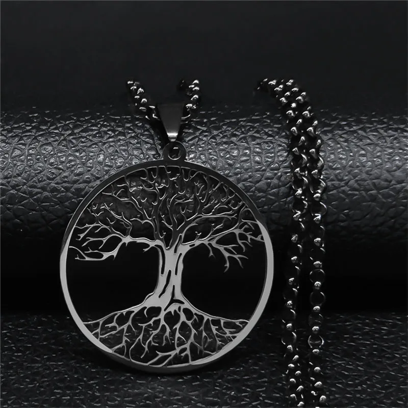 Large tree of life disc pendant