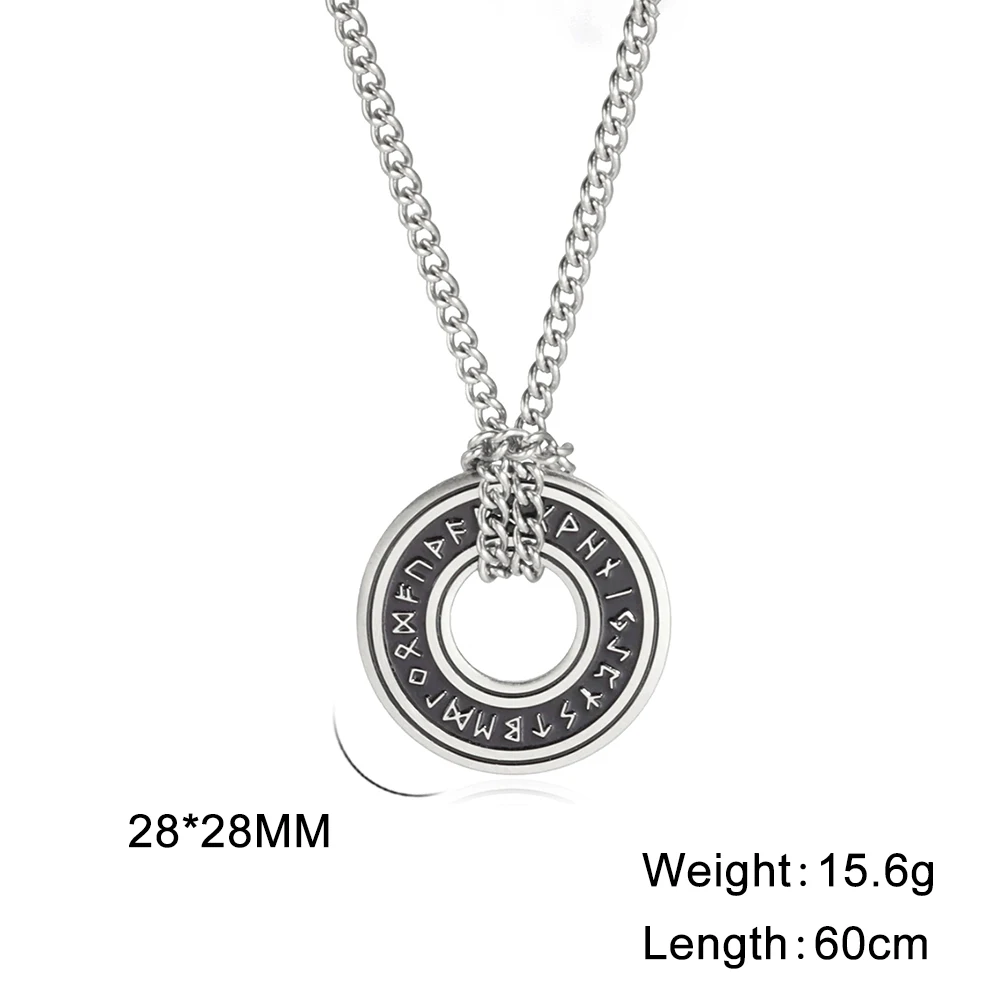 Rune circle pendant