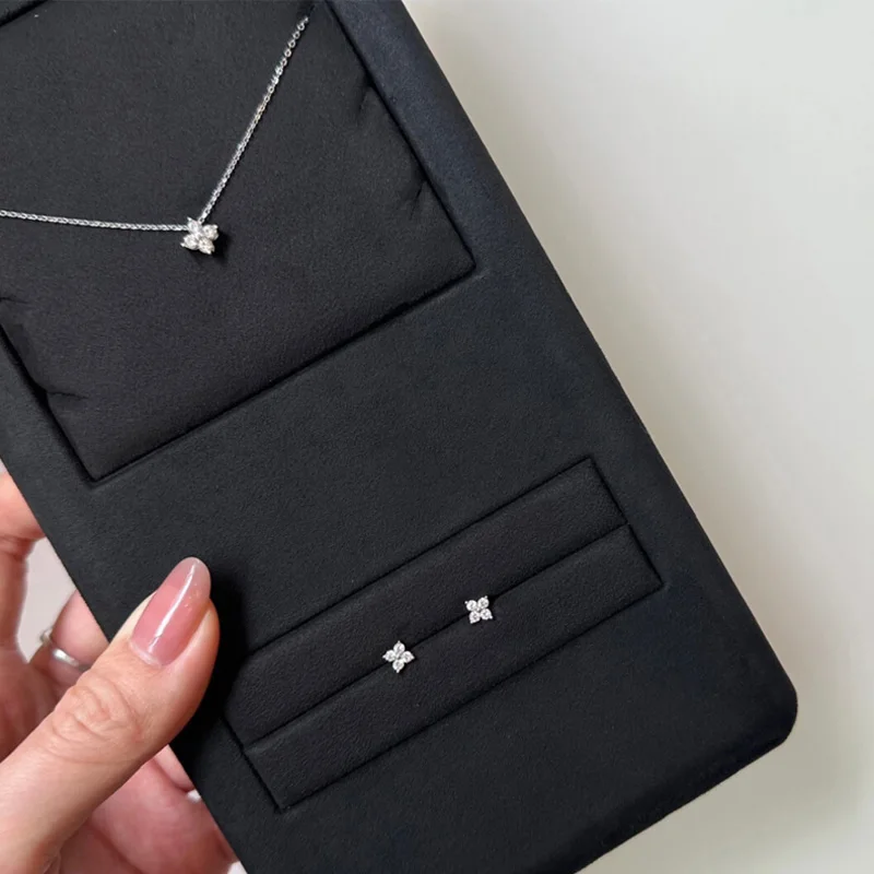 Sterling silver star stud earrings