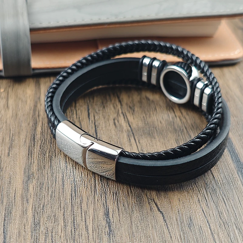 Tree of life leather bracelet