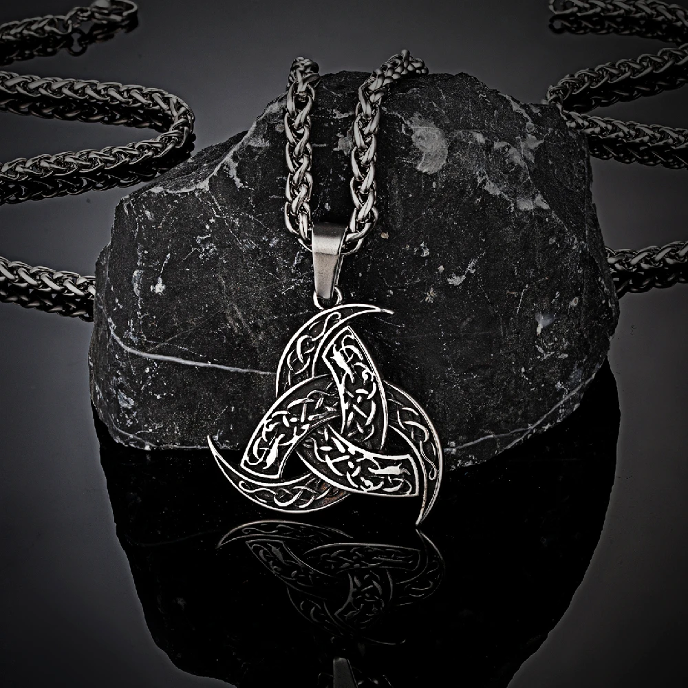 Triquetra pendant with runes