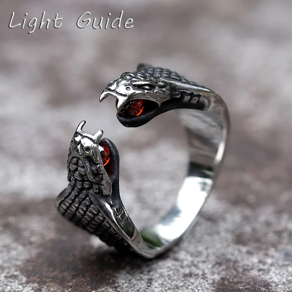 Two-headed snake ring