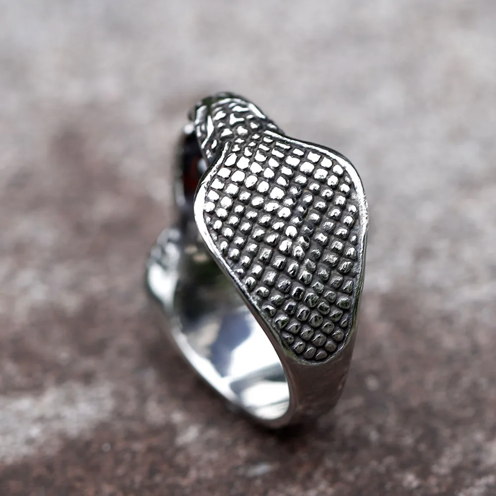 Two-headed snake ring