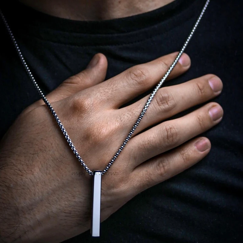 Vertical bar necklace