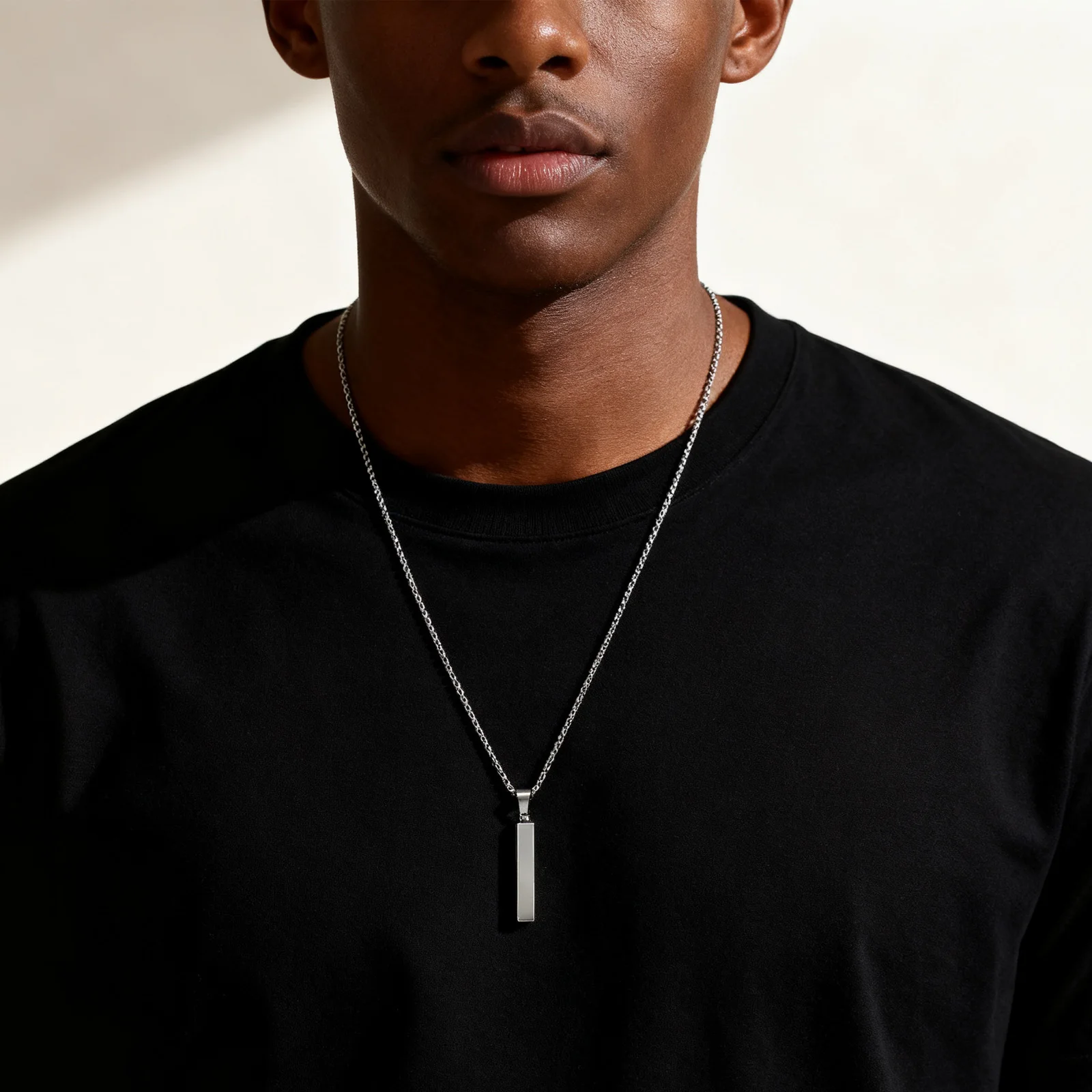 Vertical bar necklace